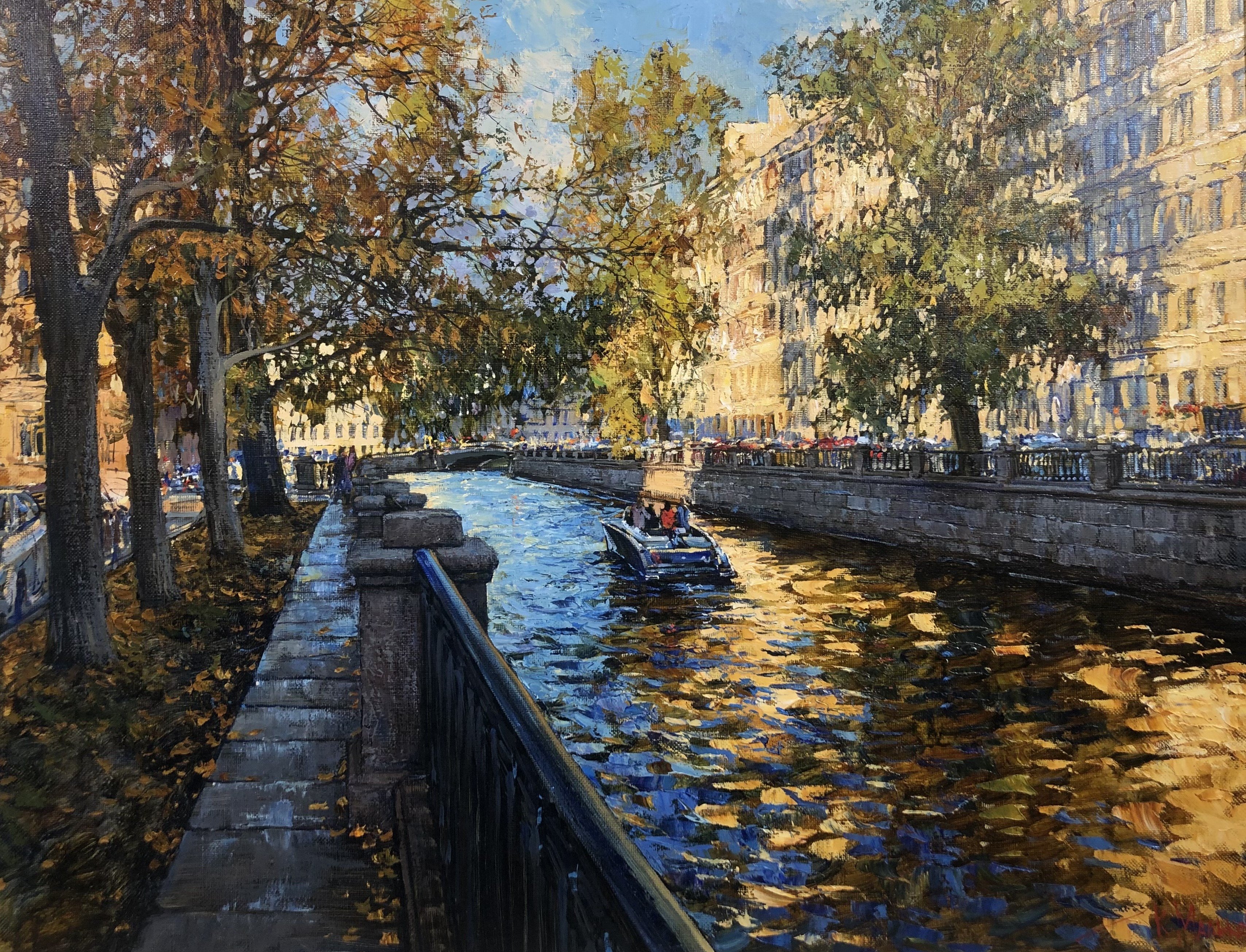 Nearby the Demidov Bridge - 1, Kirill Malkov, Buy the painting Oil