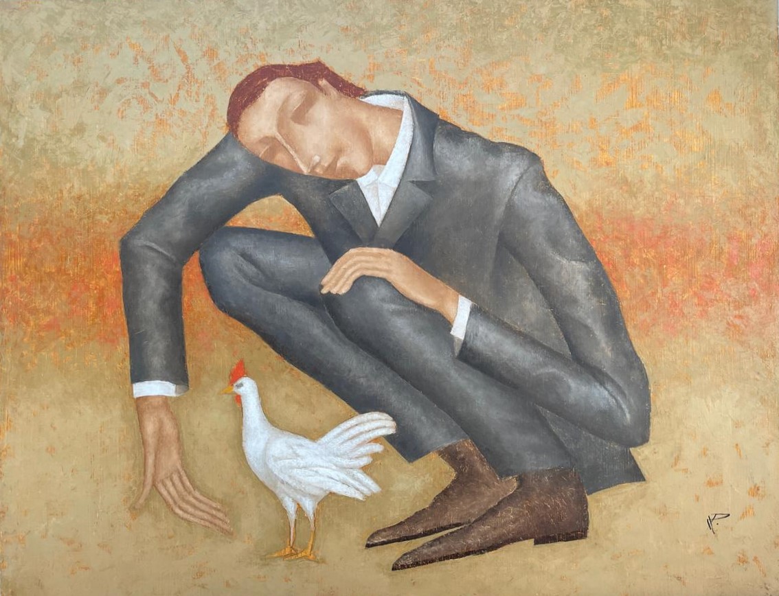 A man and a bird - 1, Nikolai Reznichenko, Buy the painting Oil