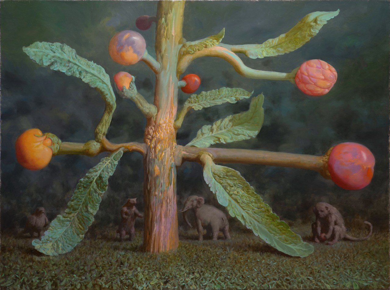 The tree and beasts - 1, Alexander Saidov, Buy the painting Oil