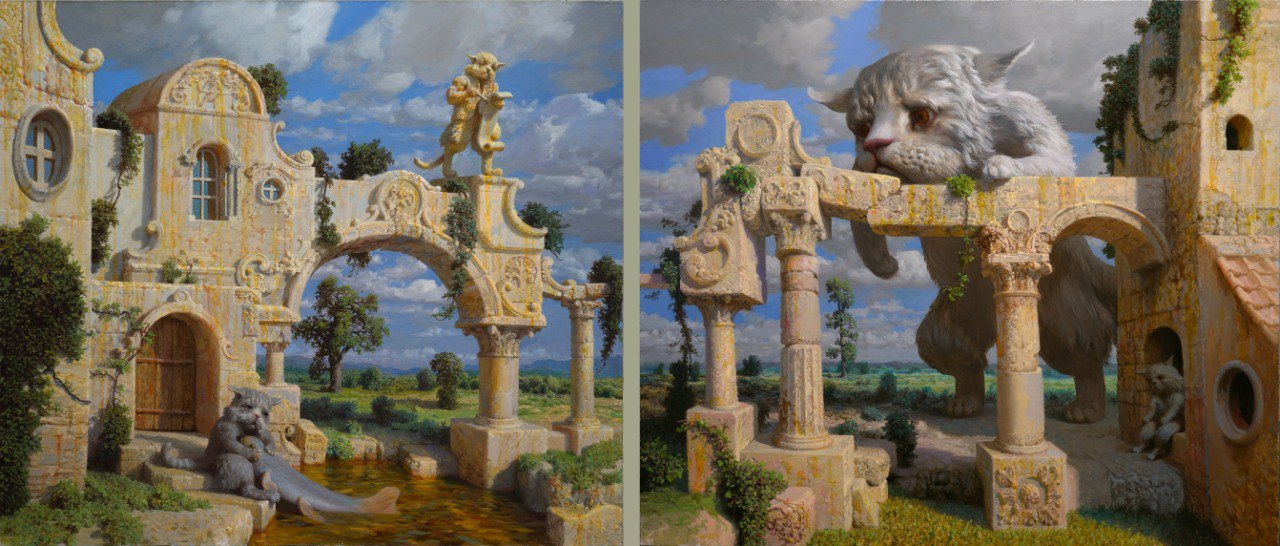 Diptych - 1, Alexander Saidov, Buy the painting Oil