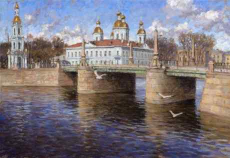 Spring flood. St. Nicholas Naval Cathedral