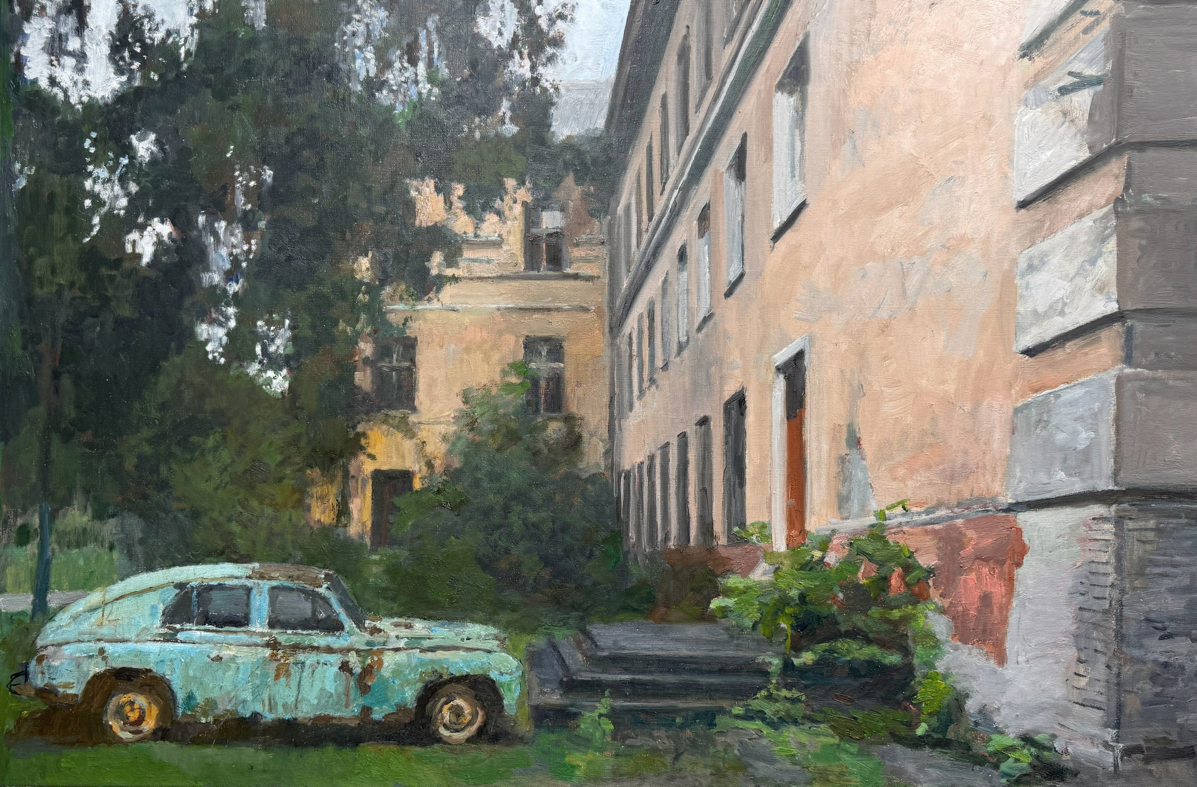 At the old barracks - 1, Maksim Kaetkin, Buy the painting Oil