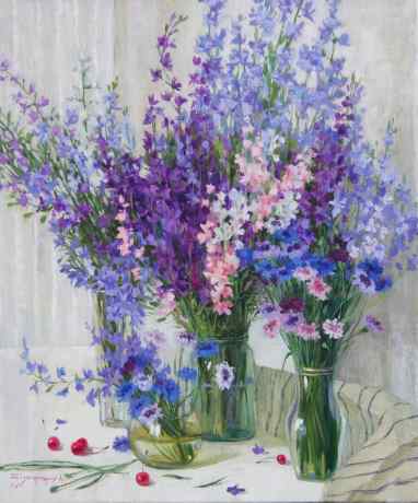 Lilac flowers. June