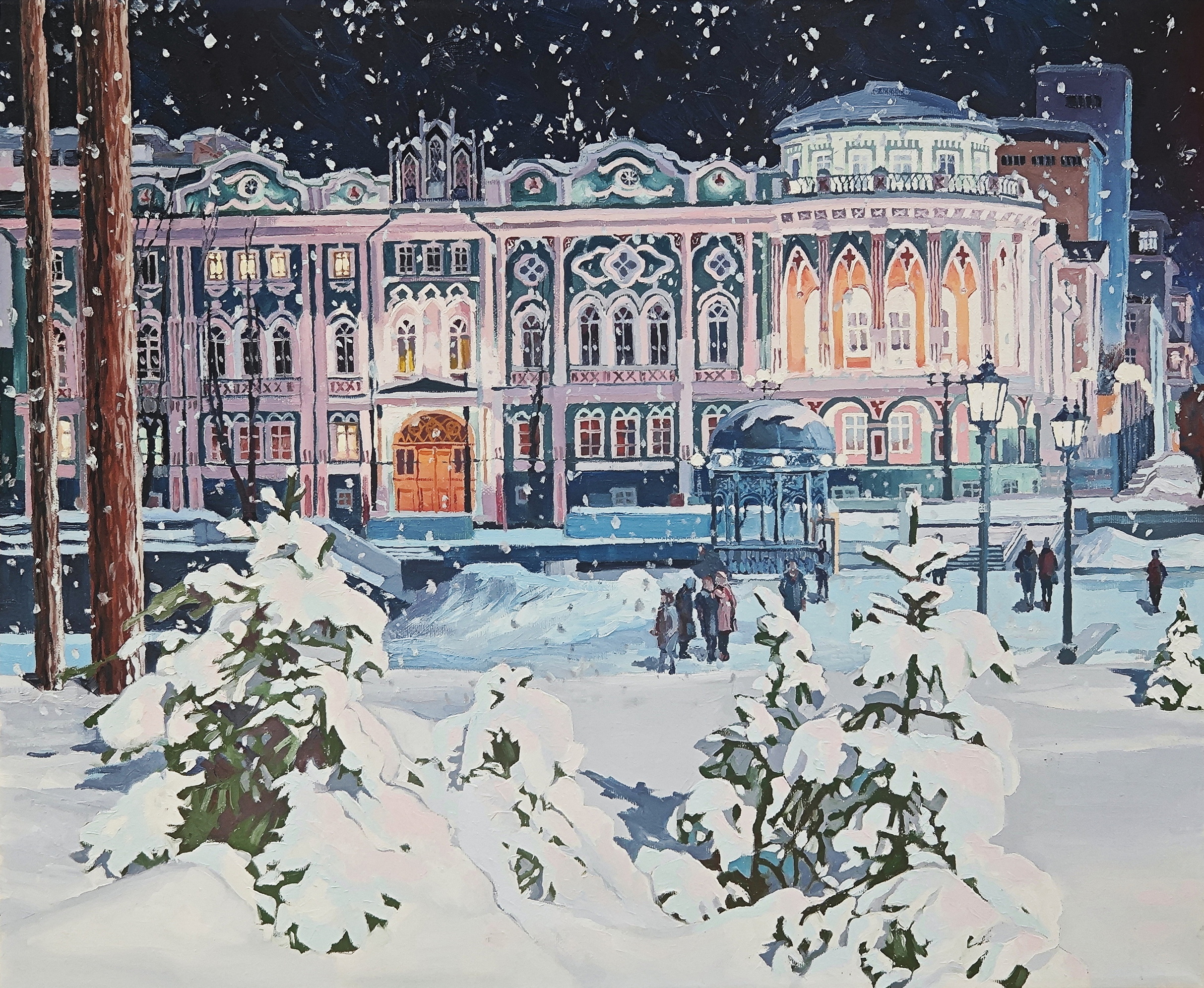 White down clothes for the Ural winter - 1, , Buy the painting Oil