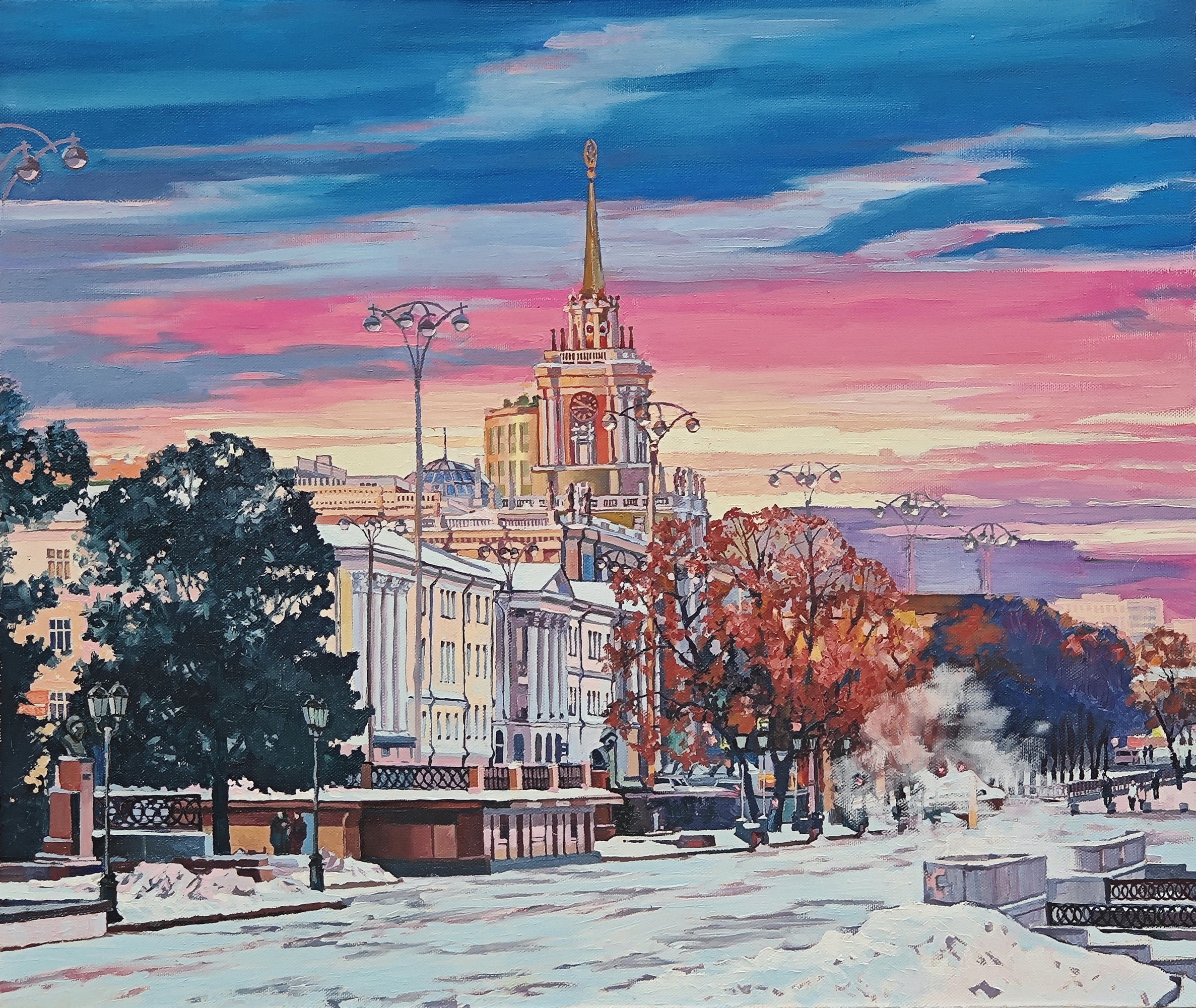 Blush on the cheeks of the Ural capital - 1, , Buy the painting Oil