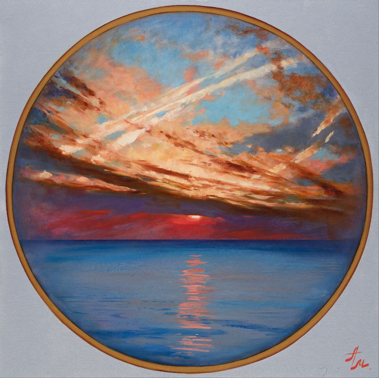 Red Sunset - 1, Anton Melentyev, Buy the painting Oil
