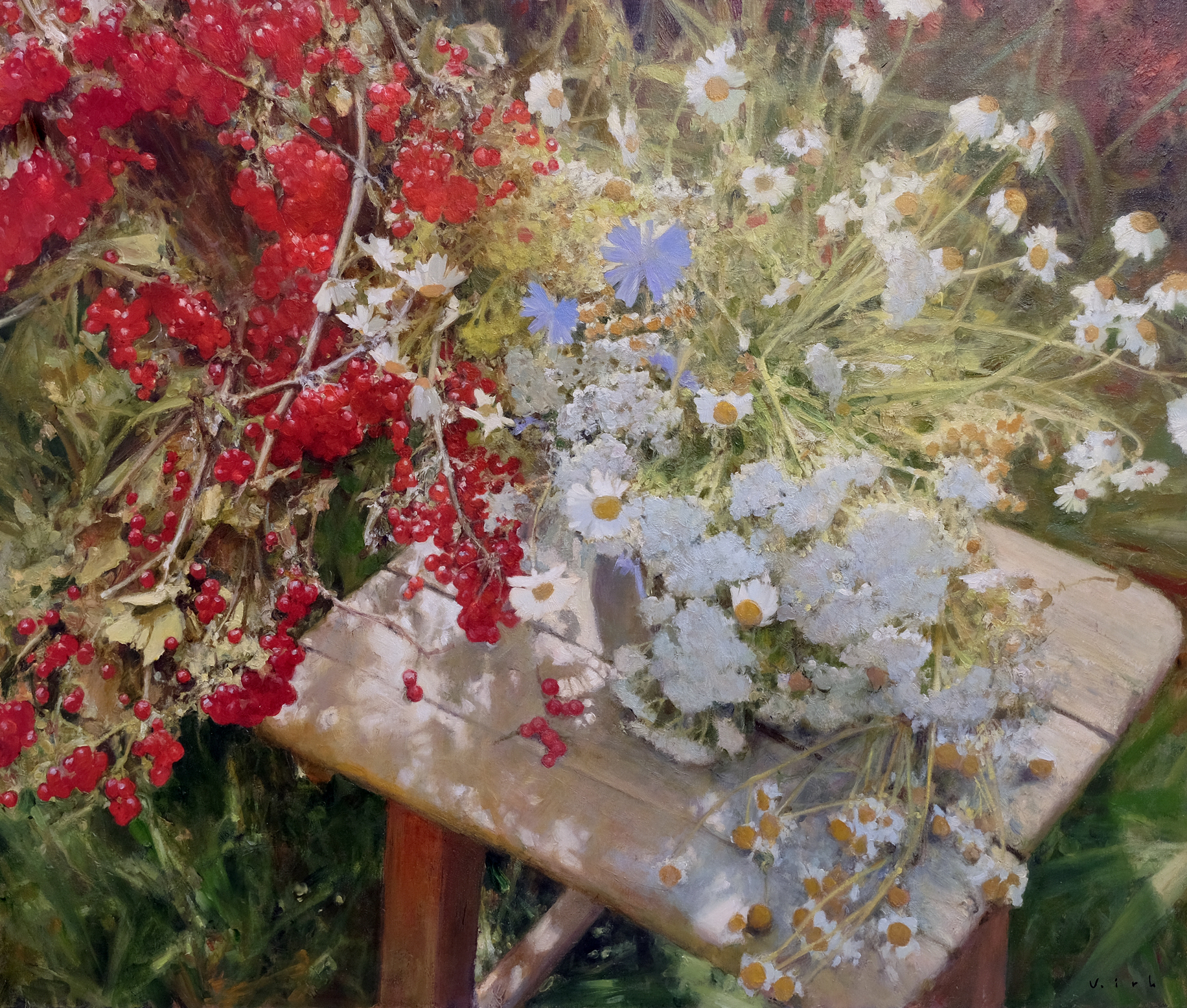 By the currant bush - 1, Vladimir Kirillov, Buy the painting Oil