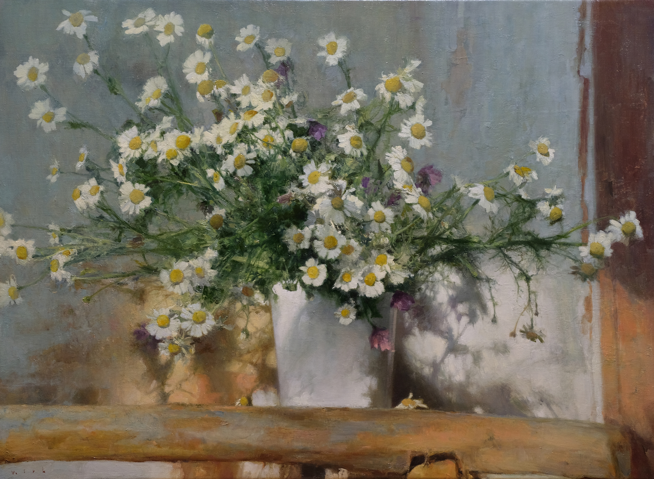 Bouquet of chamomile - 1, Vladimir Kirillov, Buy the painting Oil