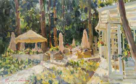 Gentle September. Cafe