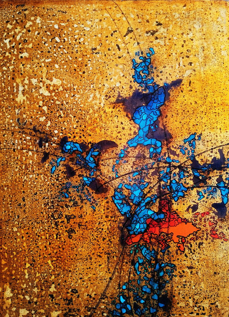 knitting april - 1, Anton Polushin, Buy the painting Mixed media