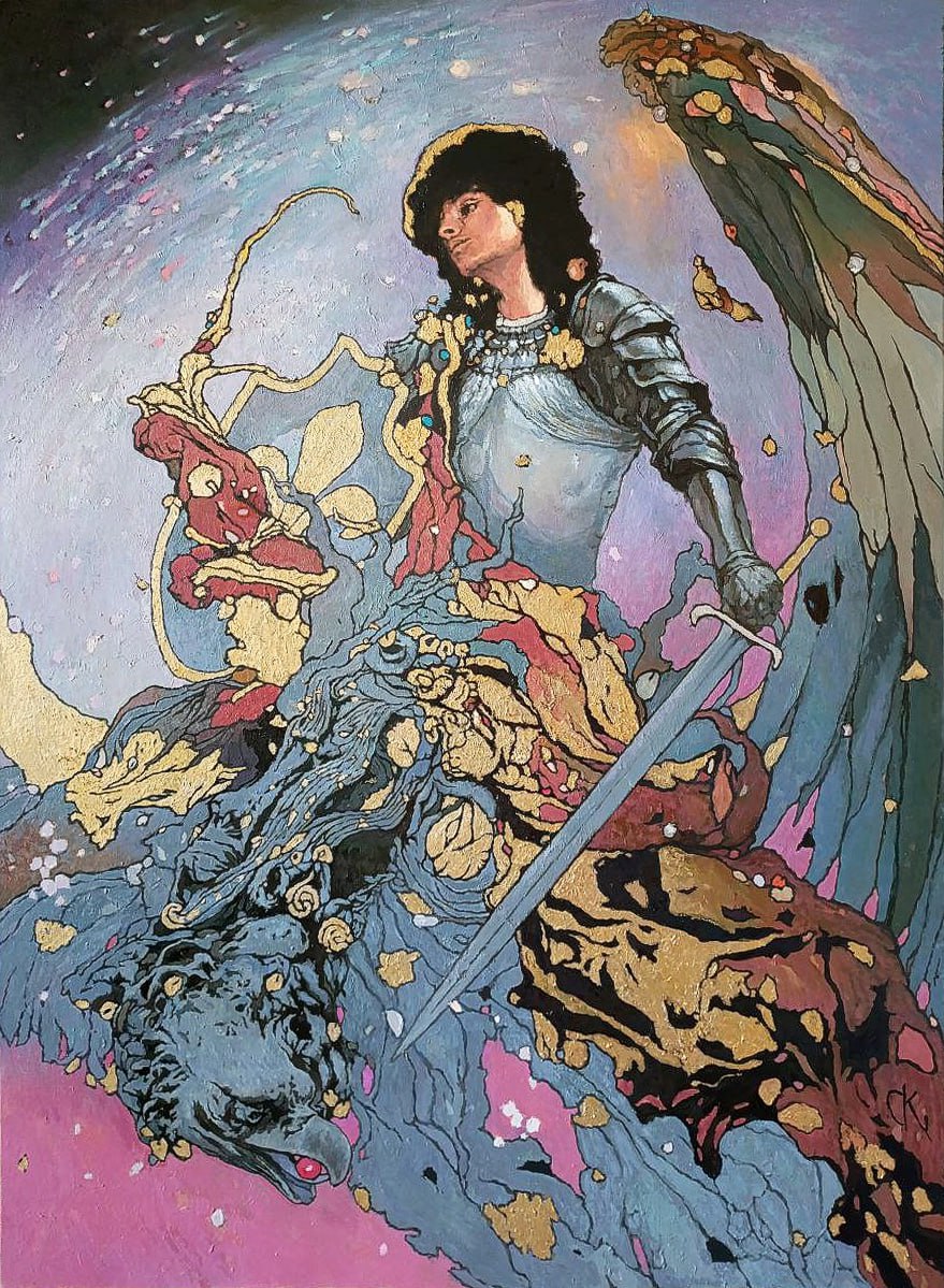 FUTURISTIC DRAGON - 1, Stanislav Krupp, Buy the painting Oil