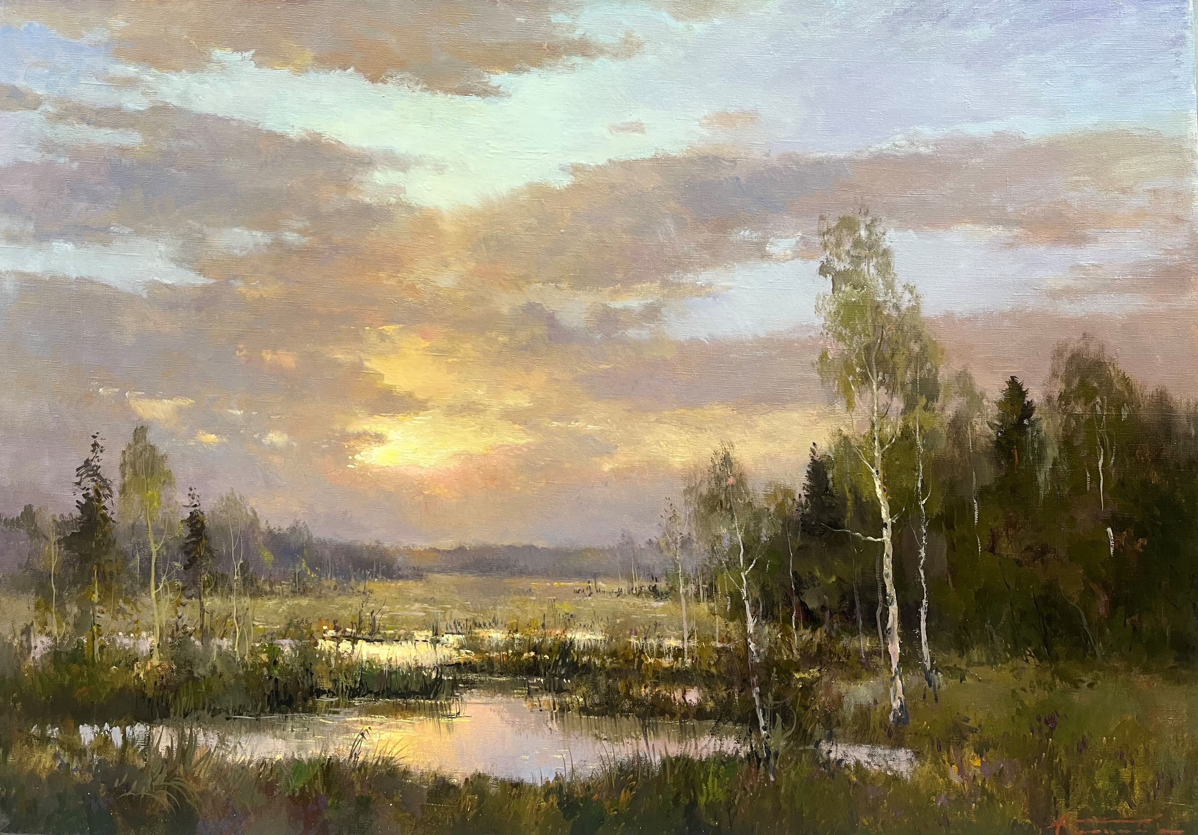 Evening in the Swamp - 1, Alexander Kremer, Buy the painting Oil