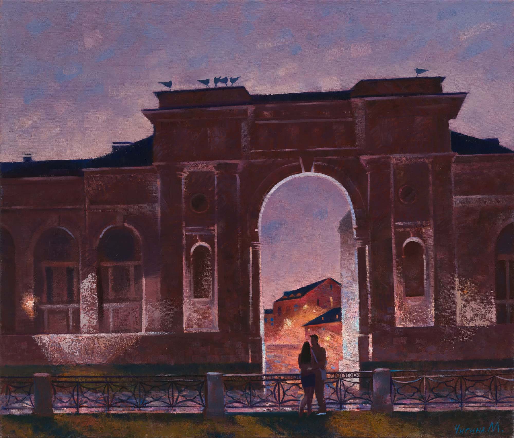 A Night Stroll - 1, Margarita Chigina, Buy the painting Oil