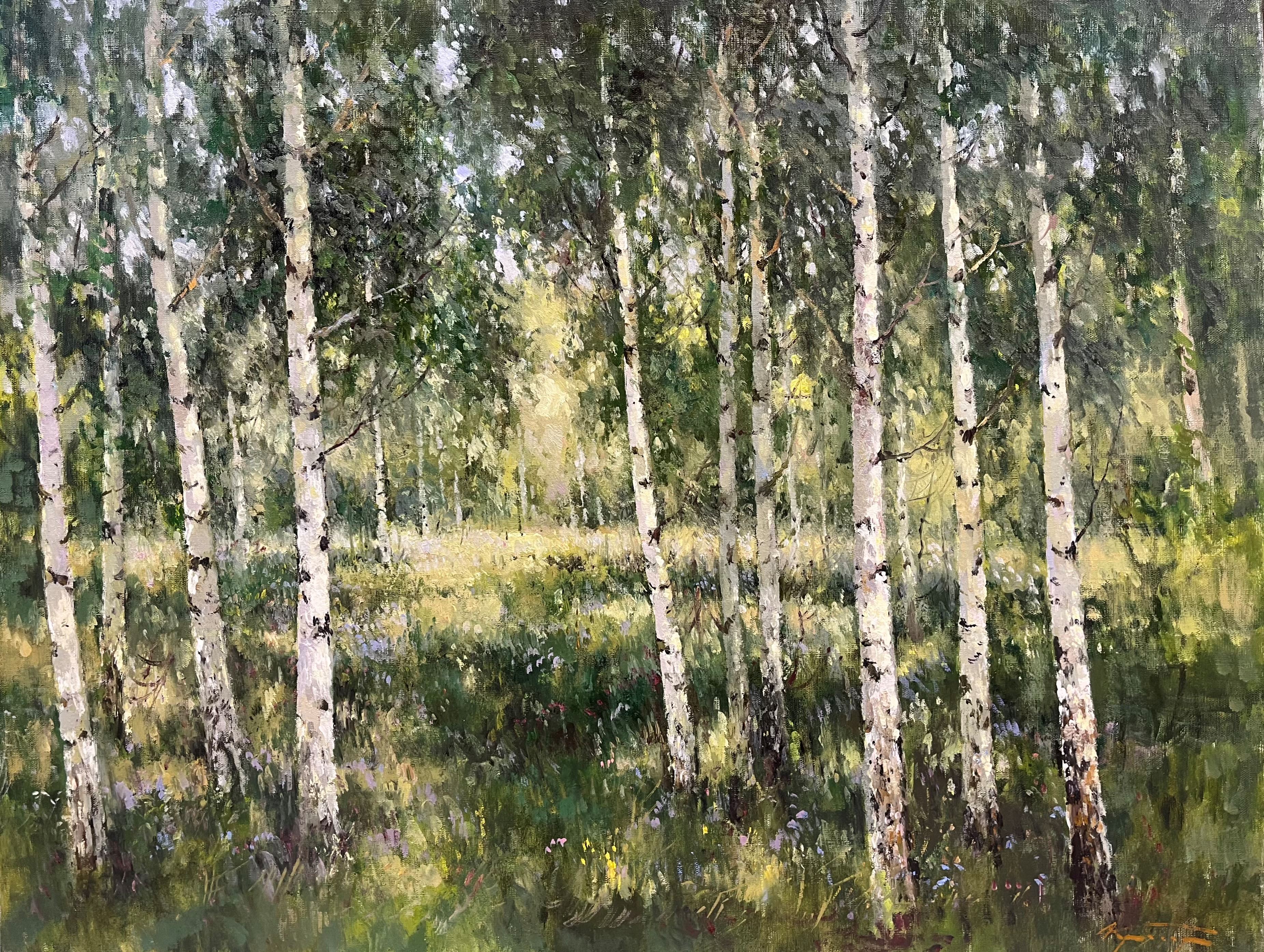 Birches - 1, Alexander Kremer, Buy the painting Oil