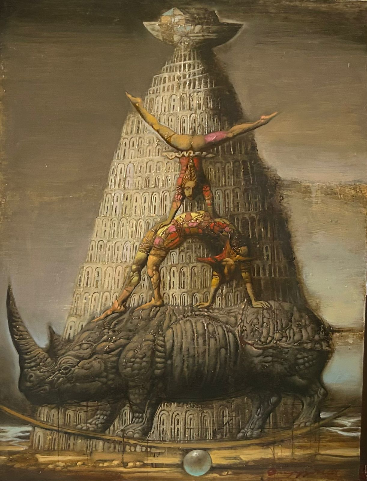 Acrobats - 1, Armen Gasparyan, Buy the painting Oil