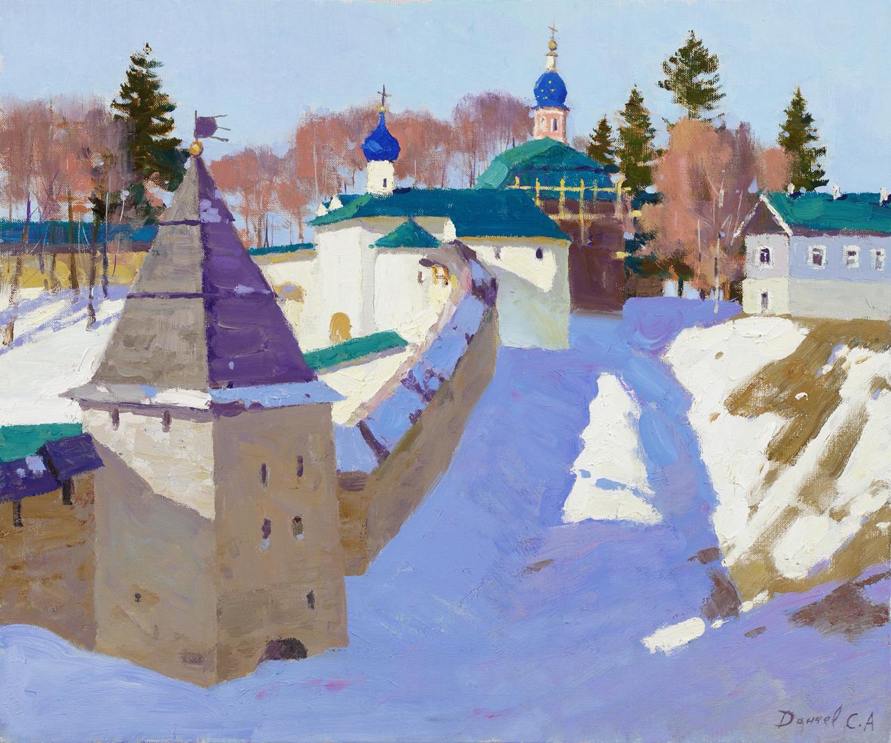Pskovo-Pechersky Monastery - 1, Sergey Danchev, Buy the painting Oil