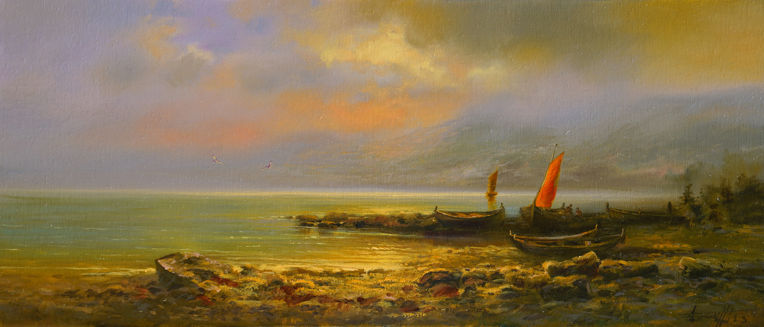 On the Shore - 1, Dmitry Balakhonov, Buy the painting Oil