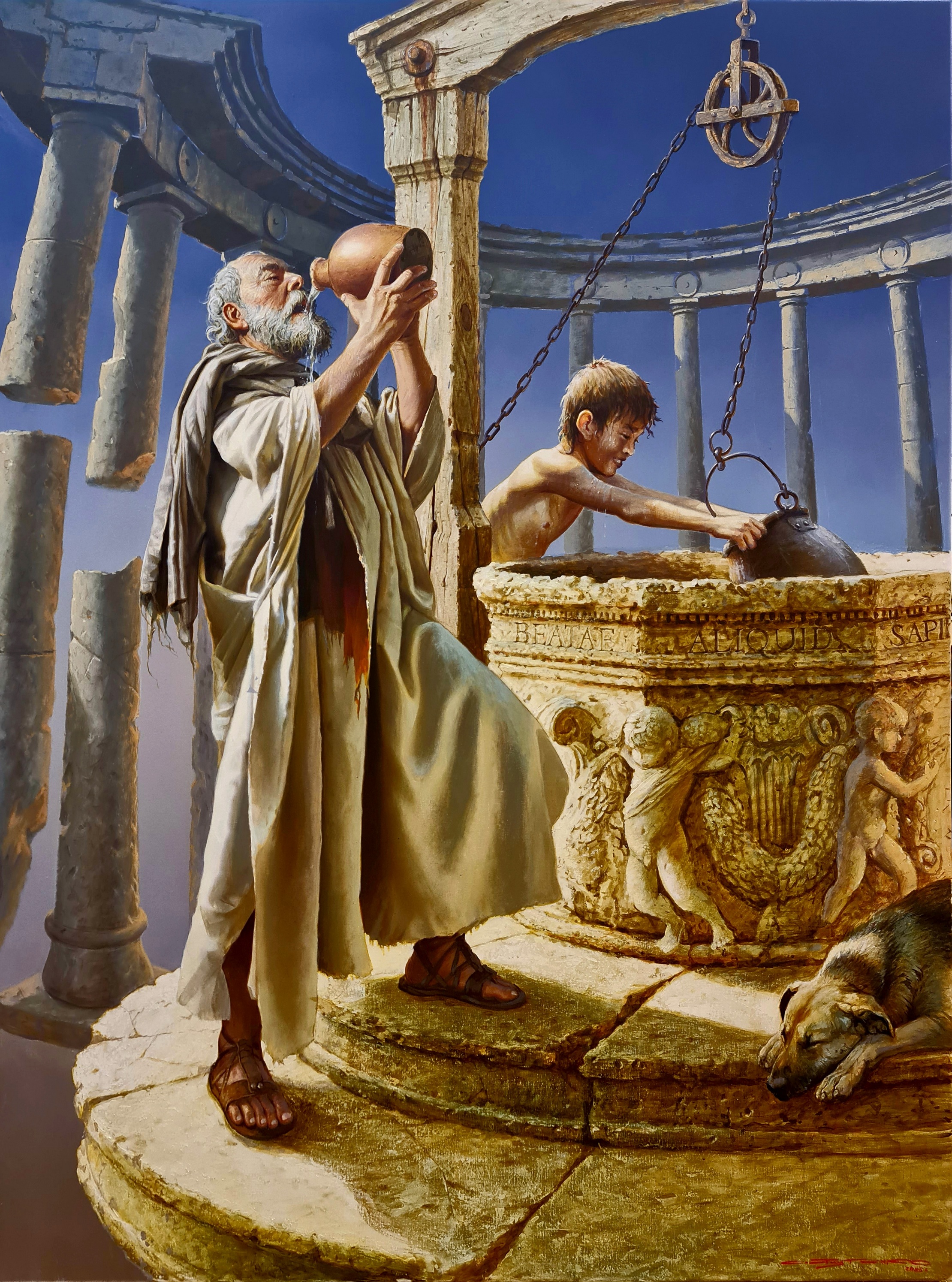 The Well of Wisdom - 1, Stanislav Plutenko, Buy the painting Tempera