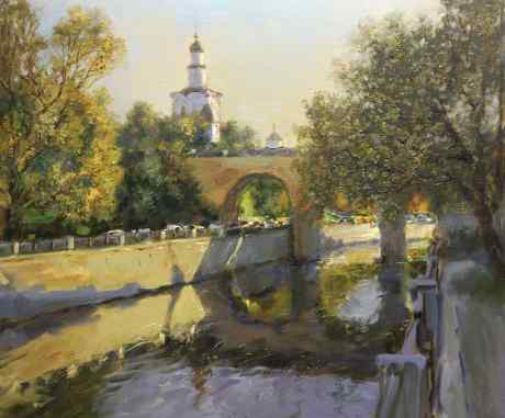 Evening on the Yauza River