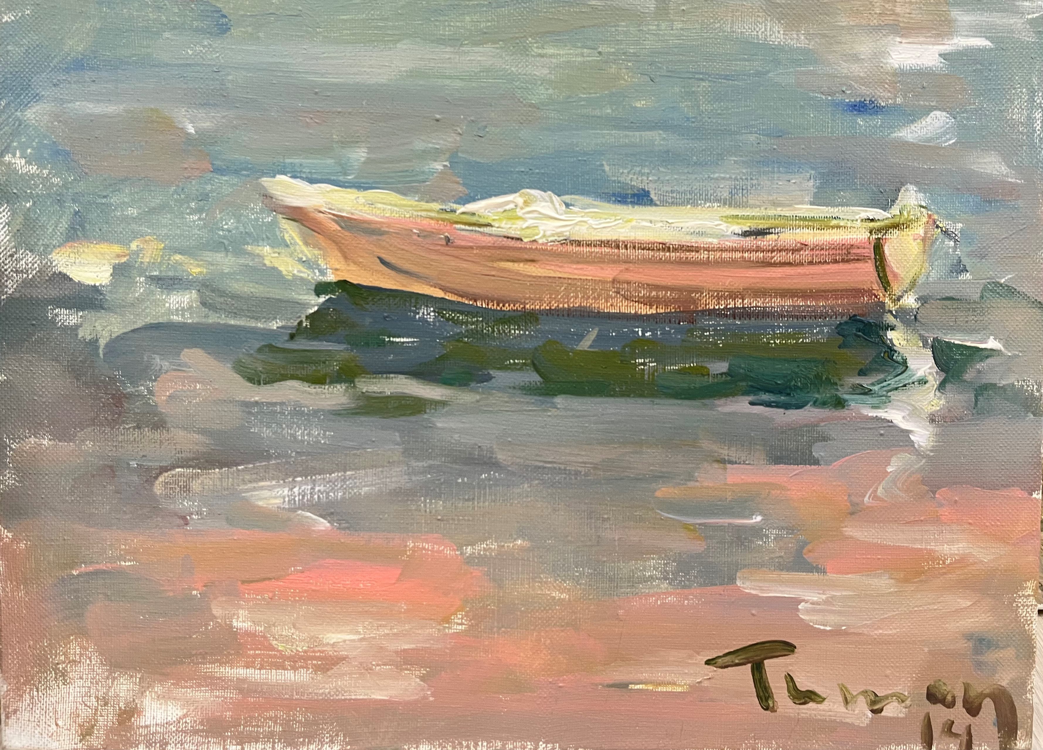 Study with a Boat - 1, Tuman Zhumabaev, Buy the painting Oil