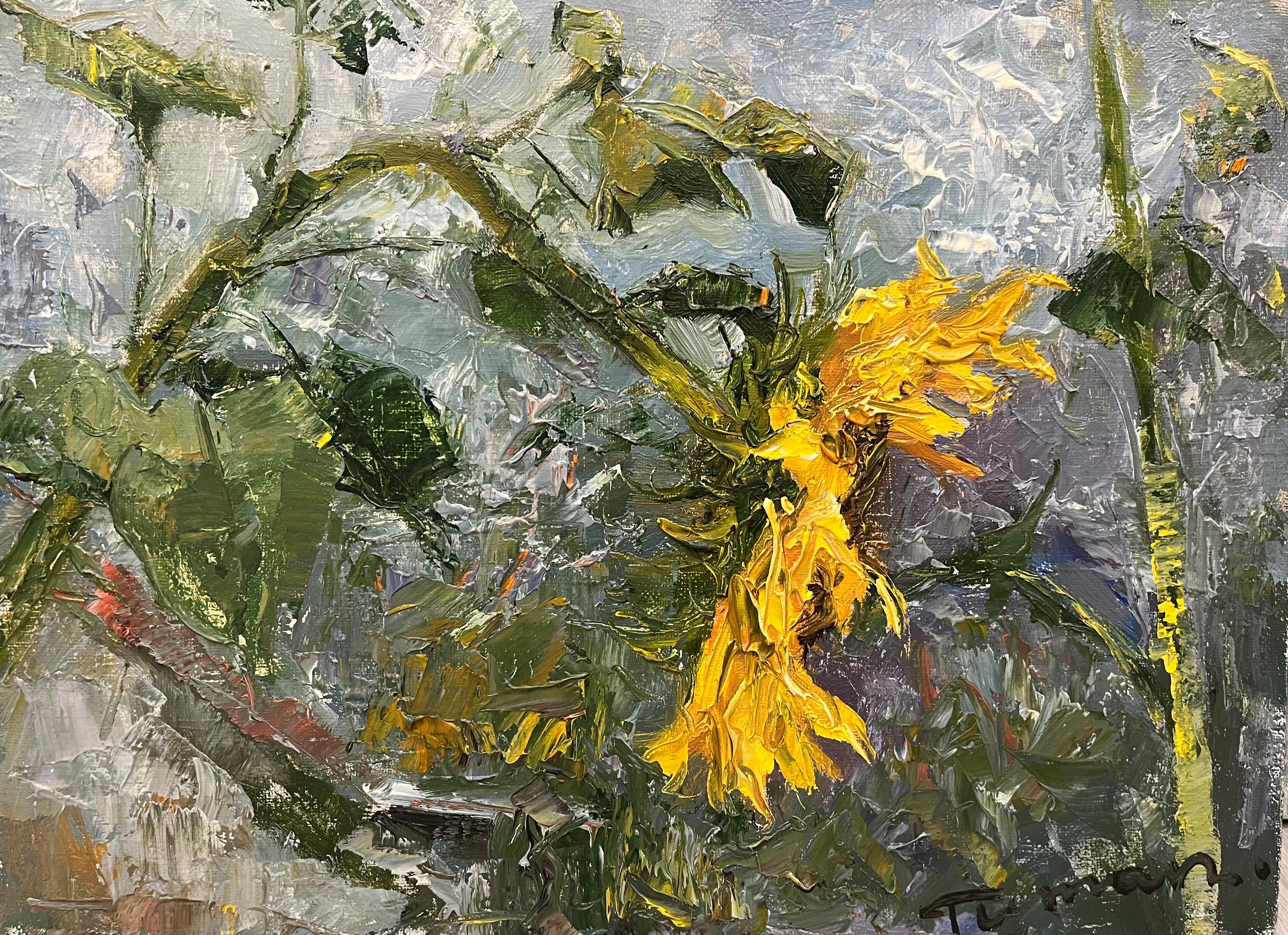 Sunflower II - 1, Tuman Zhumabaev, Buy the painting Oil