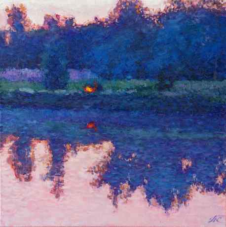 A Campfire At Dawn