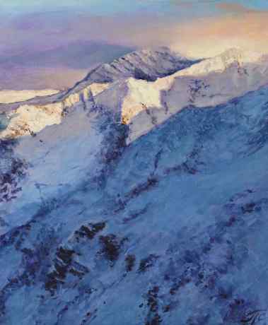 The Sun Is Setting. Krasnaya Polyana