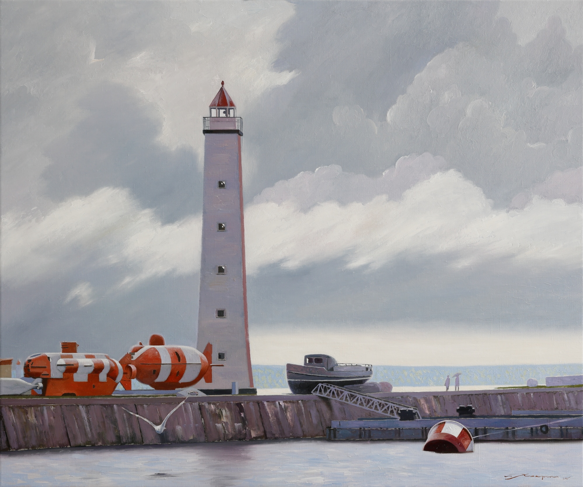 Kronstadt Lighthouse - 1, Ilya Khokhrin, Buy the painting Oil