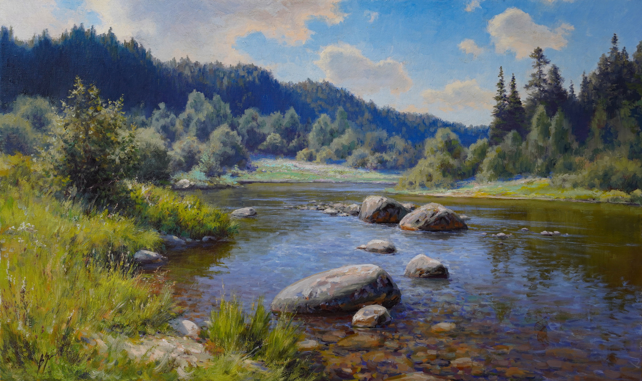 Summer On The River Tour - 1, Vadim Zainullin, Buy the painting Oil