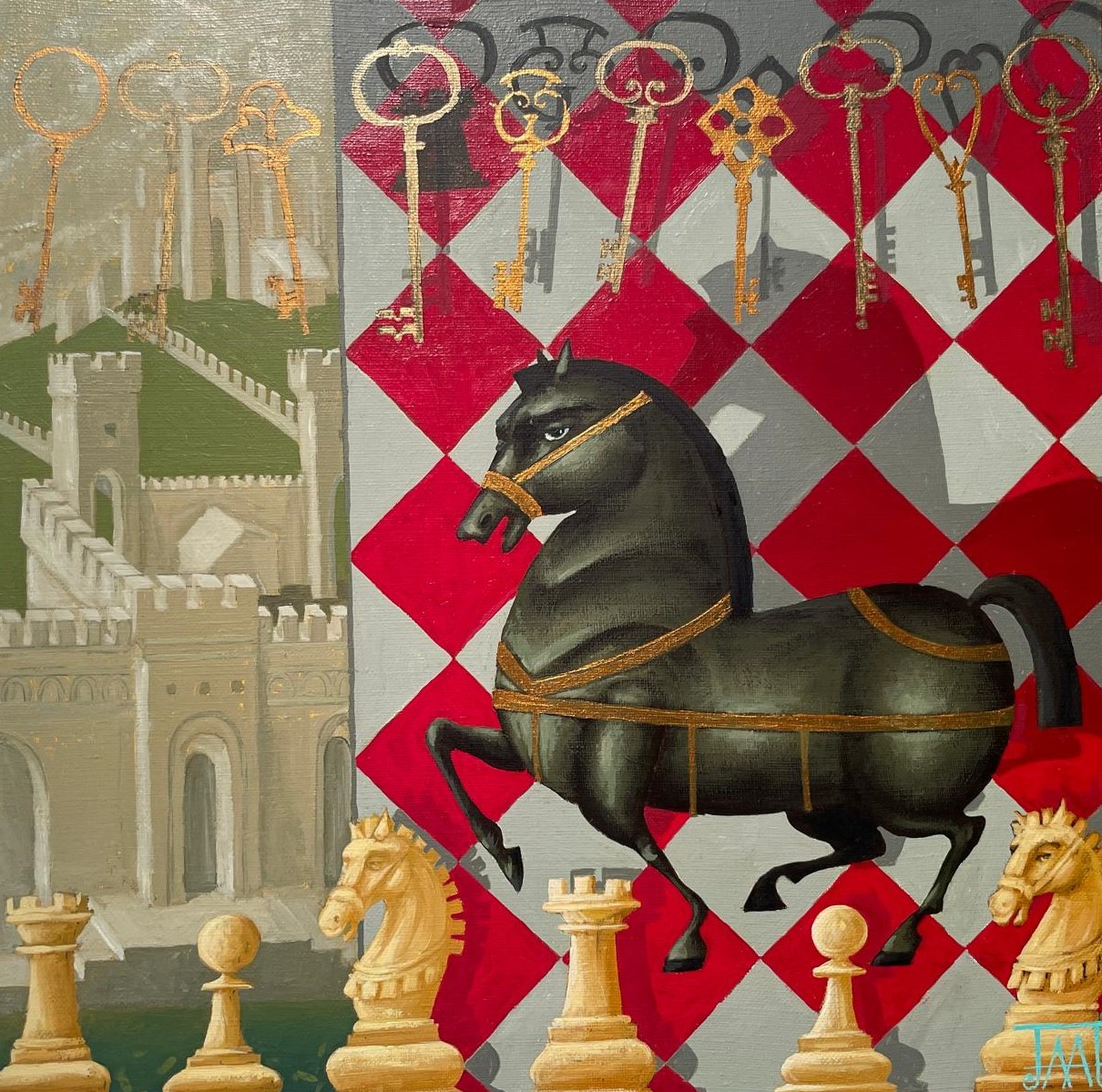 Knight's Move I - 1, Alla Lipatova, Buy the painting Oil