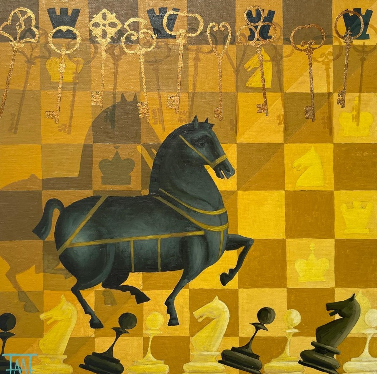 Knight's Move III - 1, Alla Lipatova, Buy the painting Oil