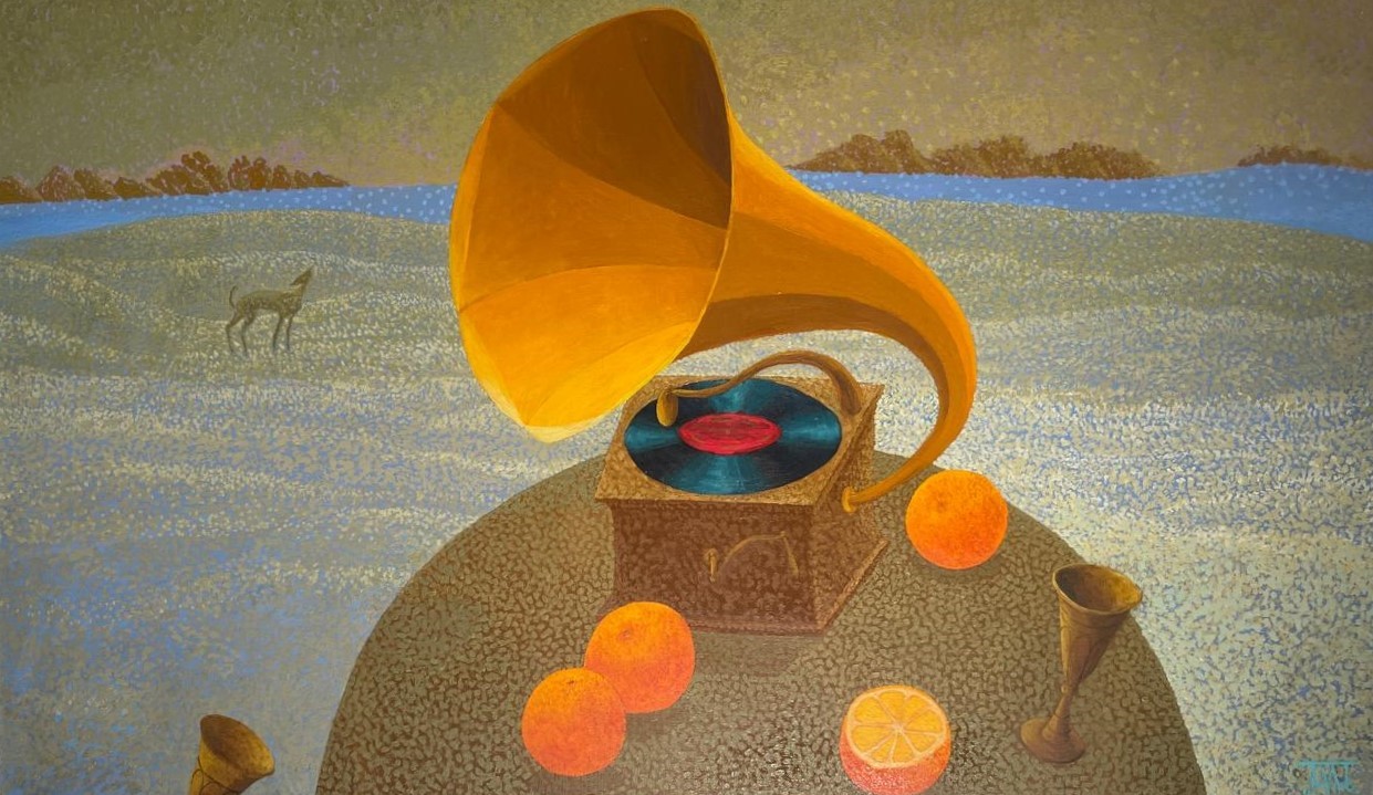 Gramophone and Oranges - 1, Alla Lipatova, Buy the painting Oil