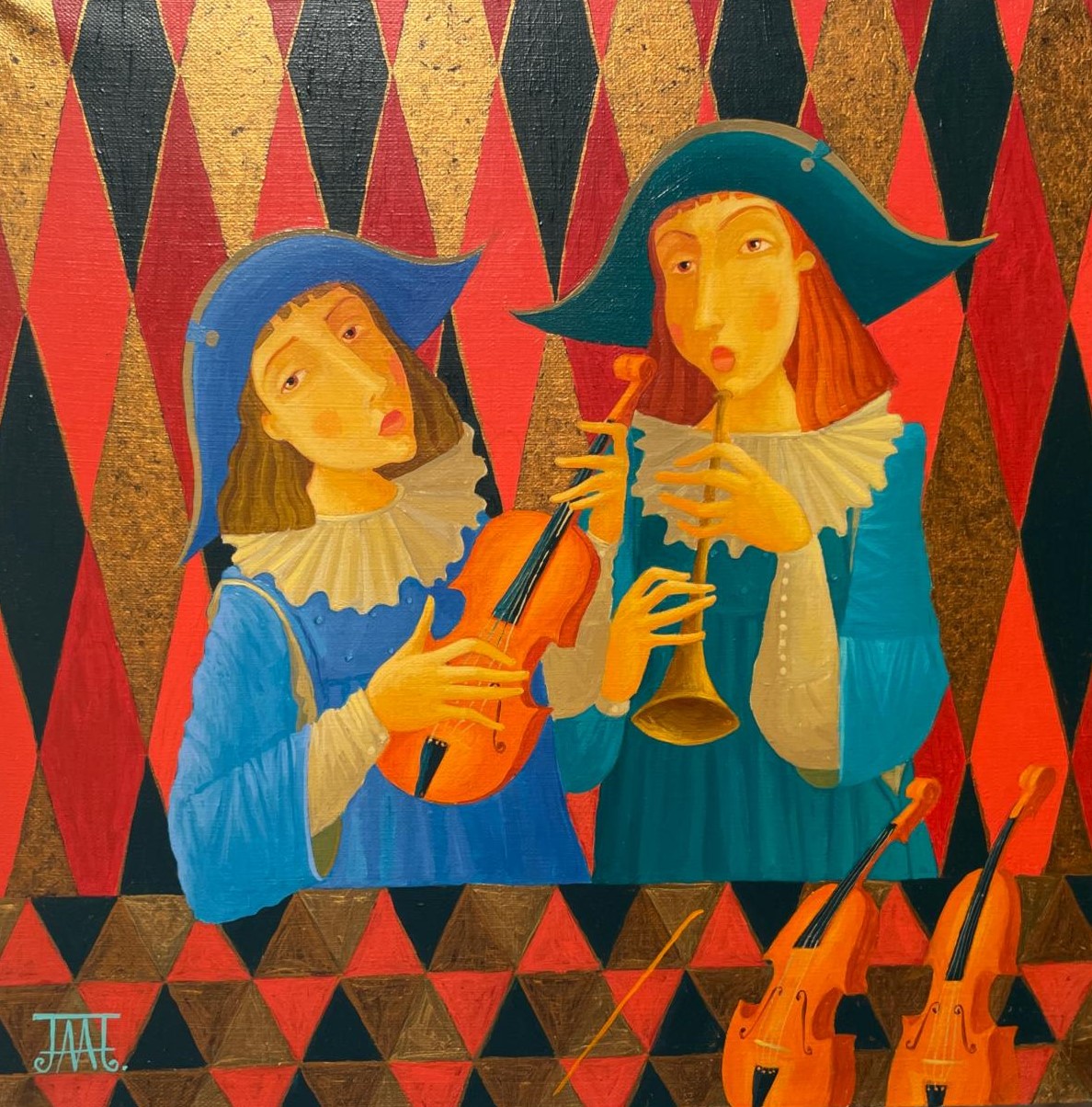 Musicians II - 1, Alla Lipatova, Buy the painting Oil