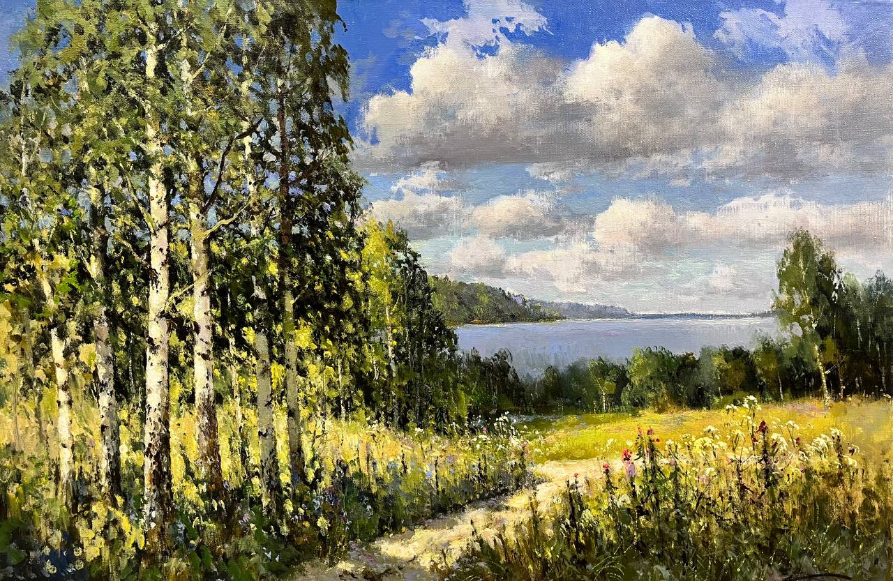 Birches - 1, Alexander Kremer, Buy the painting Oil