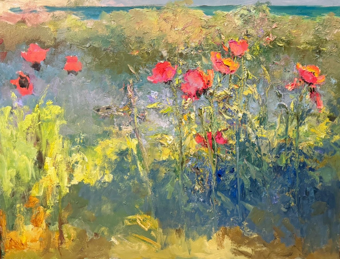 Poppies - 1, Tuman Zhumabaev, Buy the painting Oil