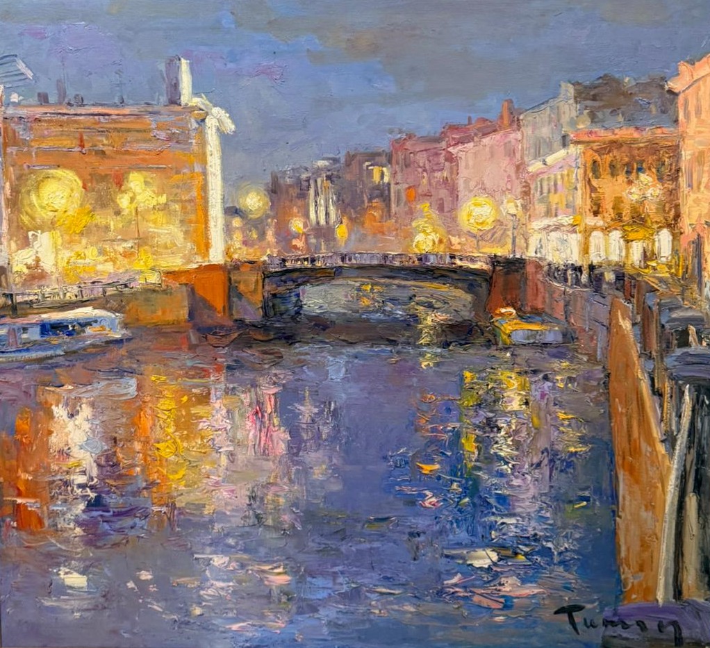 Night Reflection - 1, Tuman Zhumabaev, Buy the painting Oil