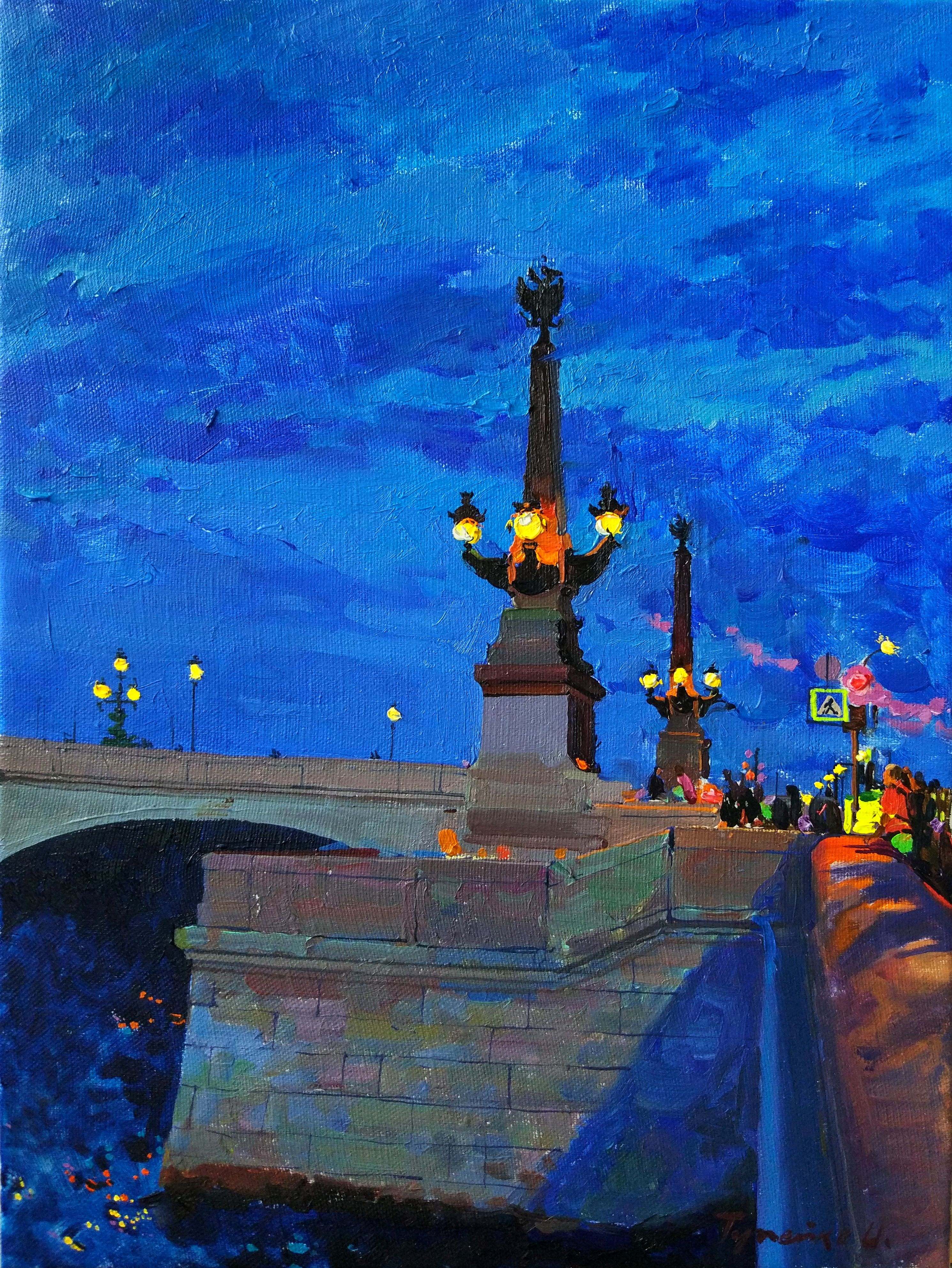 Evening Petersburg - 1, , Buy the painting Oil