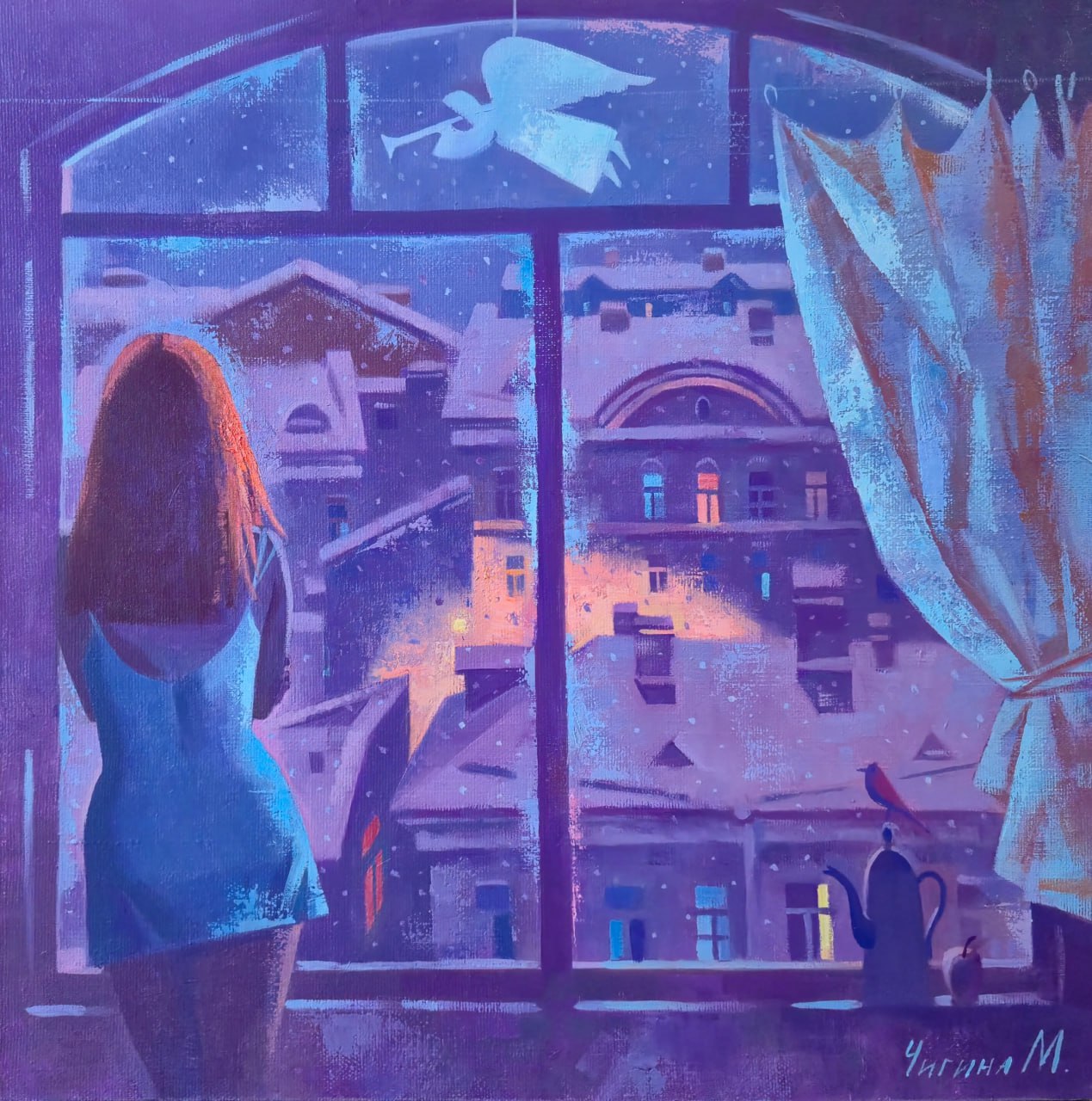 Christmas is coming soon - 1, Margarita Chigina, Buy the painting Oil