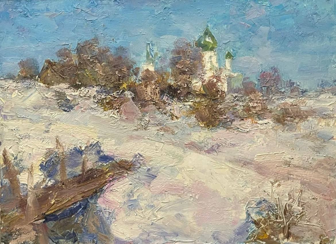 Winter Landscape - 1, Tuman Zhumabaev, Buy the painting Oil