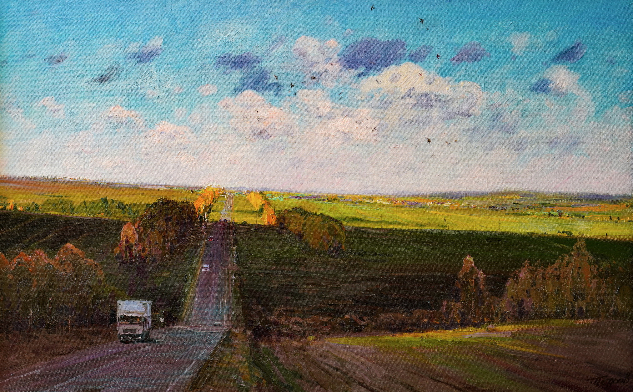 The Road To Autumn - 1, Nikolay Petrov, Buy the painting Oil