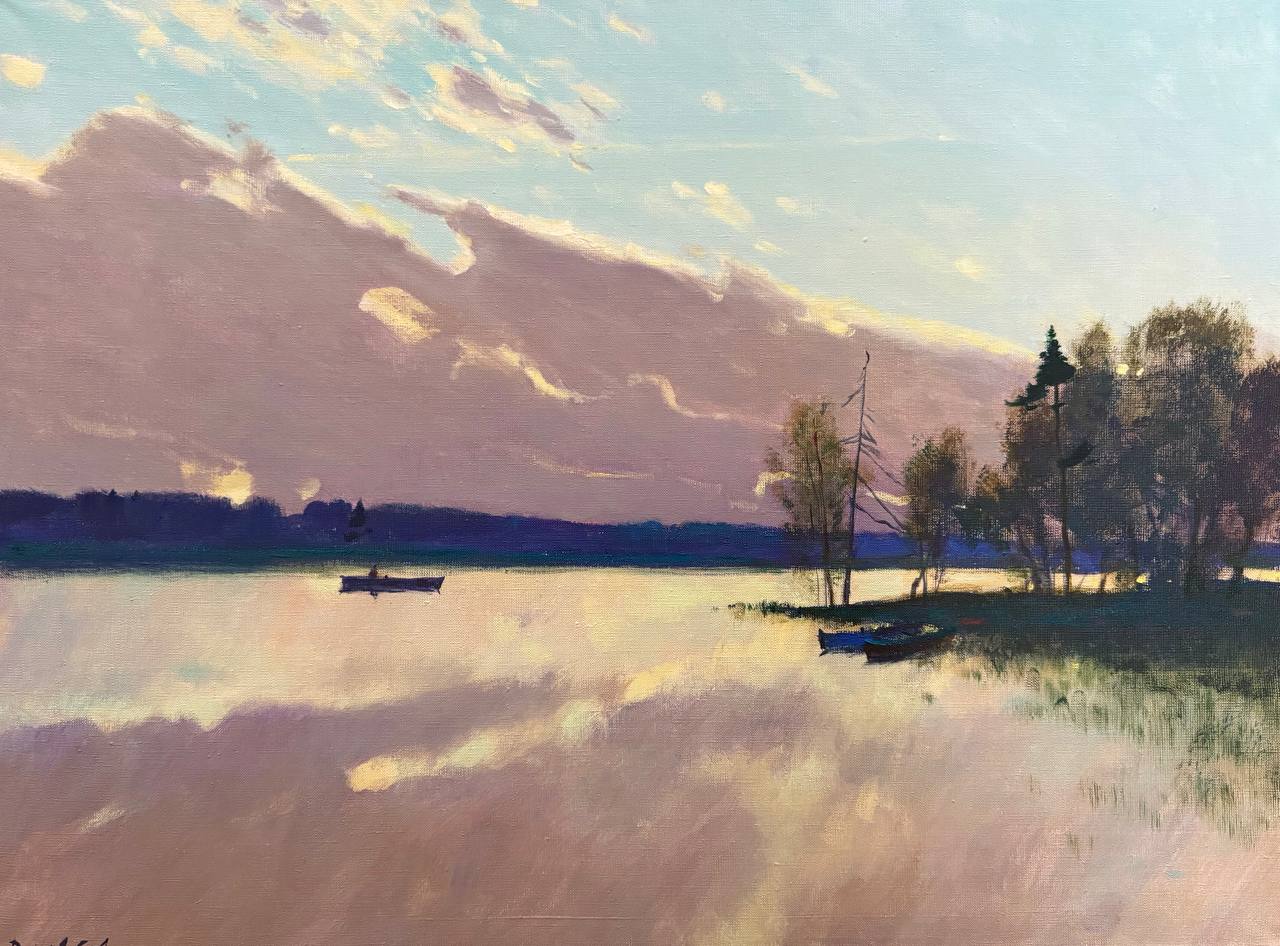 The evening surface of the water - 1, Sergey Danchev, Buy the painting Oil