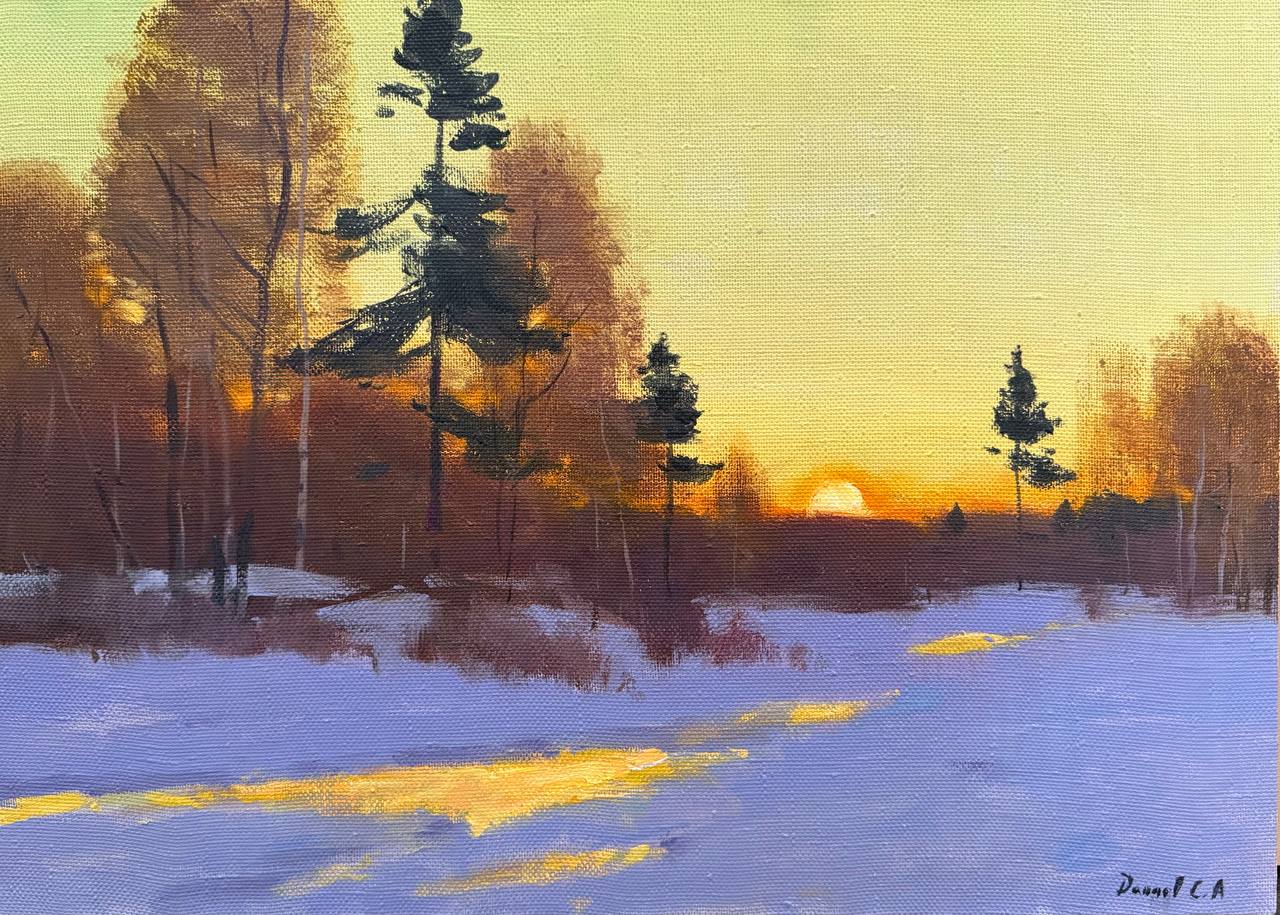 Golden evening - 1, Sergey Danchev, Buy the painting Oil