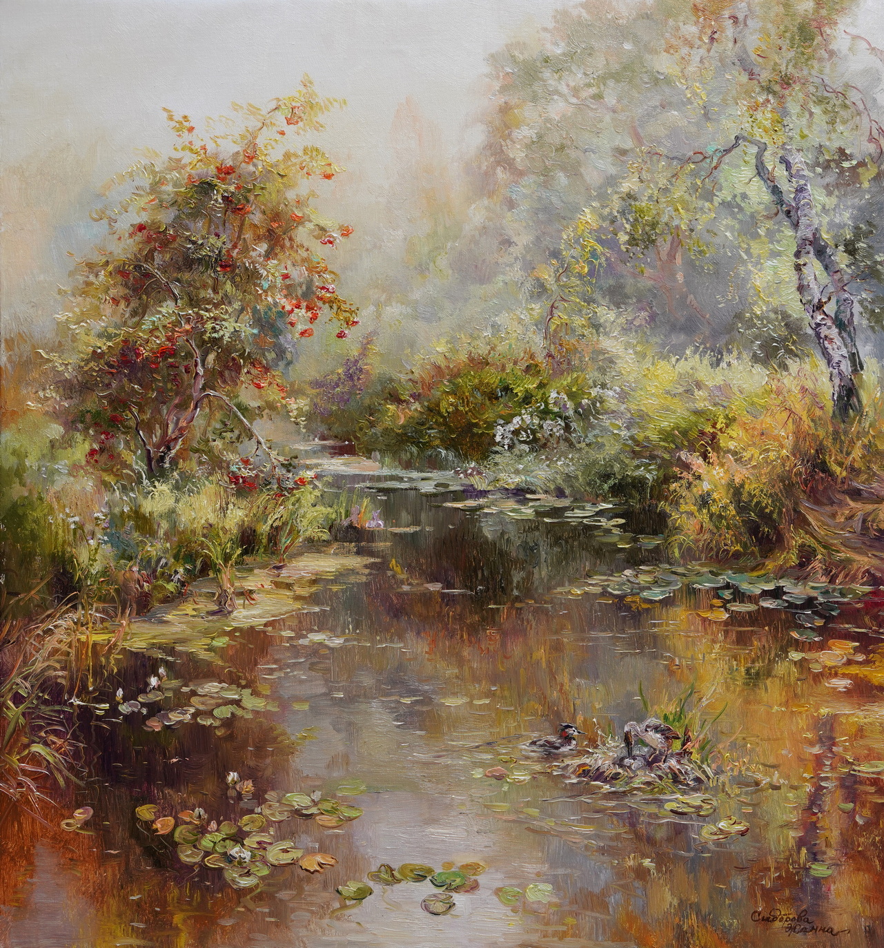 A Cozy House Of Happy Birds - 1, Zhanna Sidorova, Buy the painting Oil