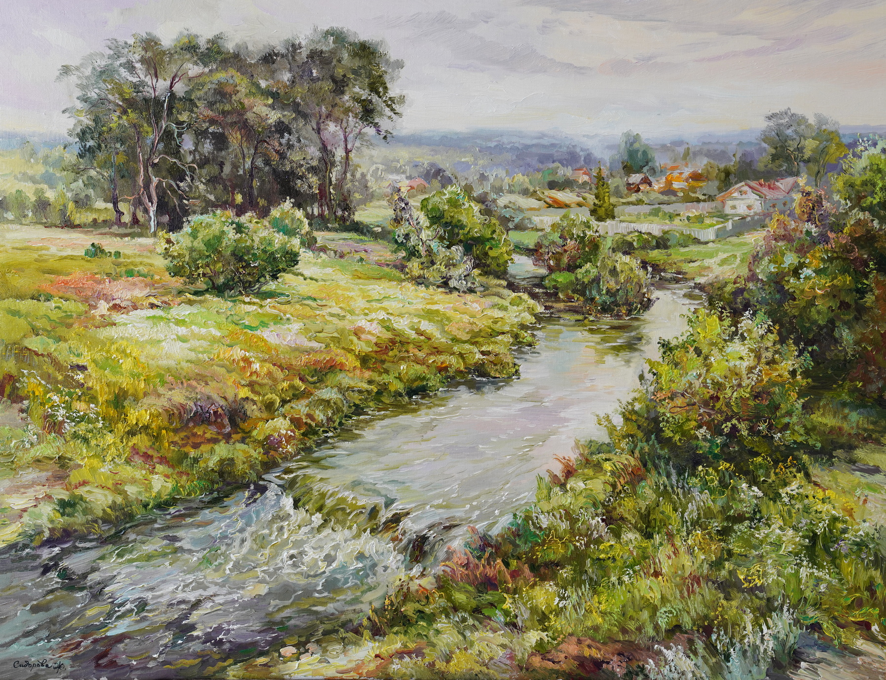 A Clear Day On The Brusyanka - 1, Zhanna Sidorova, Buy the painting Oil