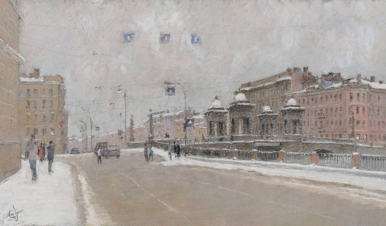 Fontanka - 1, Sergey Oussik, Buy the painting Author's technique