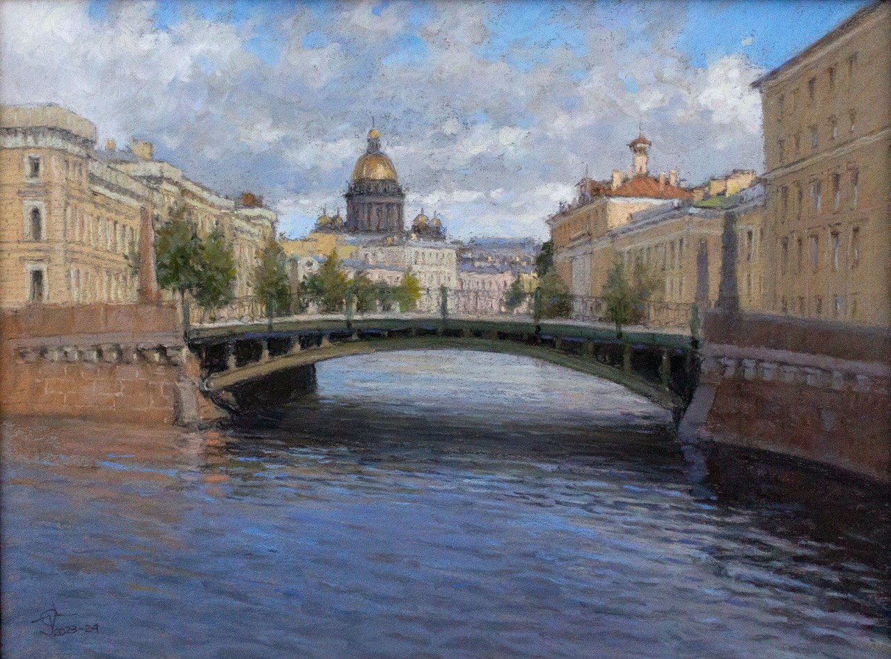 The Potseluev Bridge - 1, Sergey Oussik, Buy the painting Author's technique