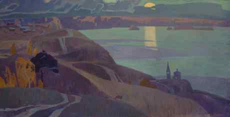 Autumn twilight. The evening silence