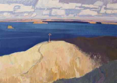 Over the Volga River. The Worship Cross