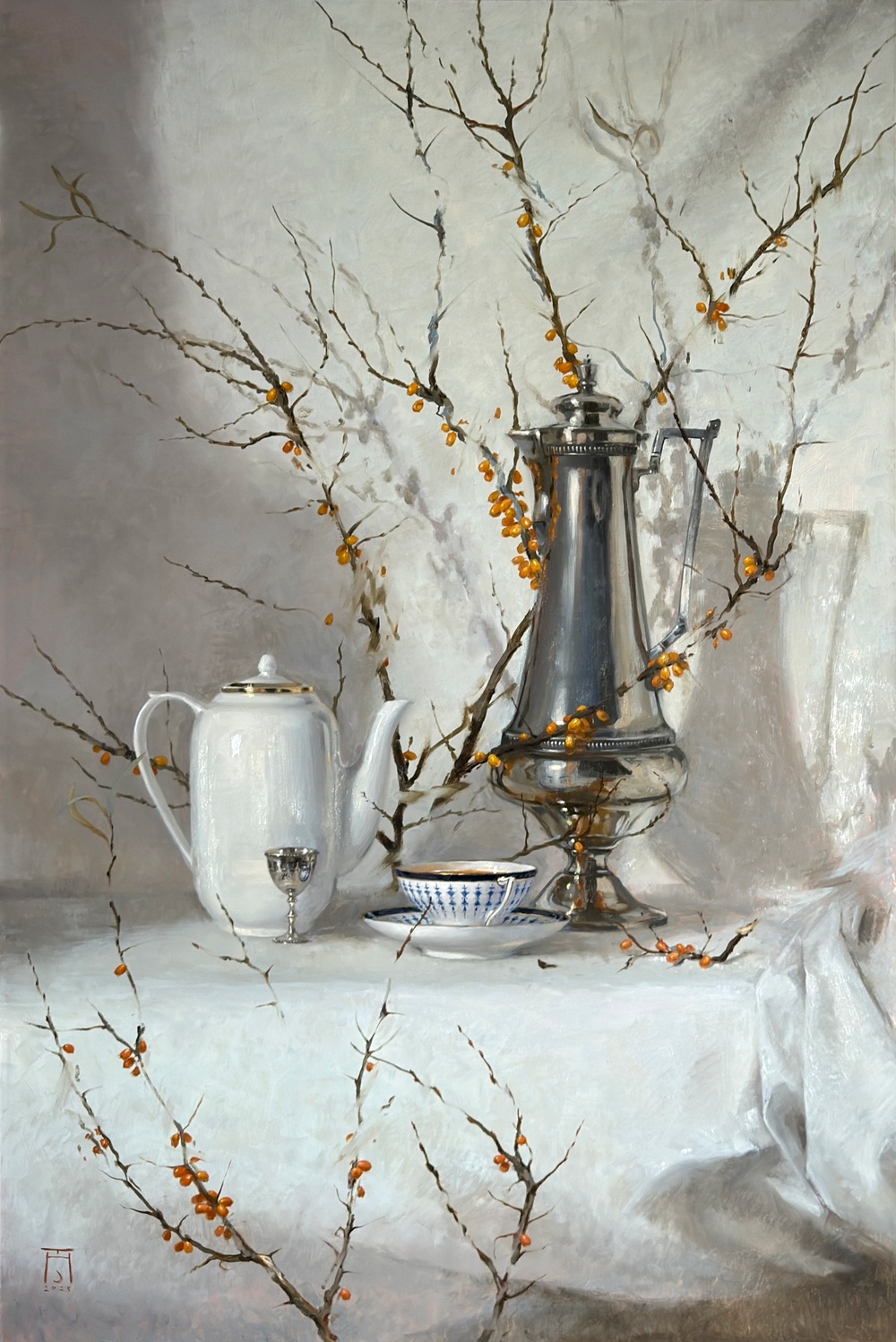 Entropy of sea buckthorn - 1, Anastasia S. Tessina, Buy the painting Oil