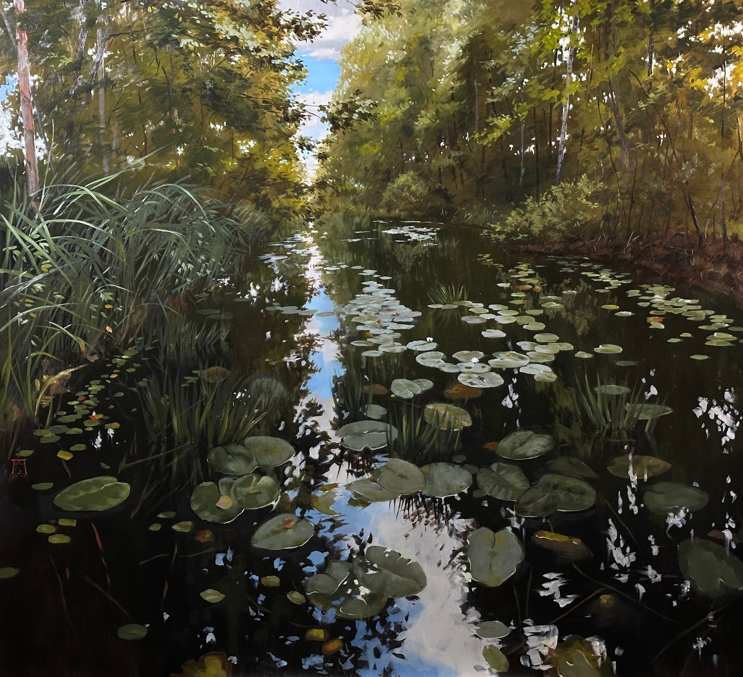 Water lilies - 1, Anastasia S. Tessina, Buy the painting Oil